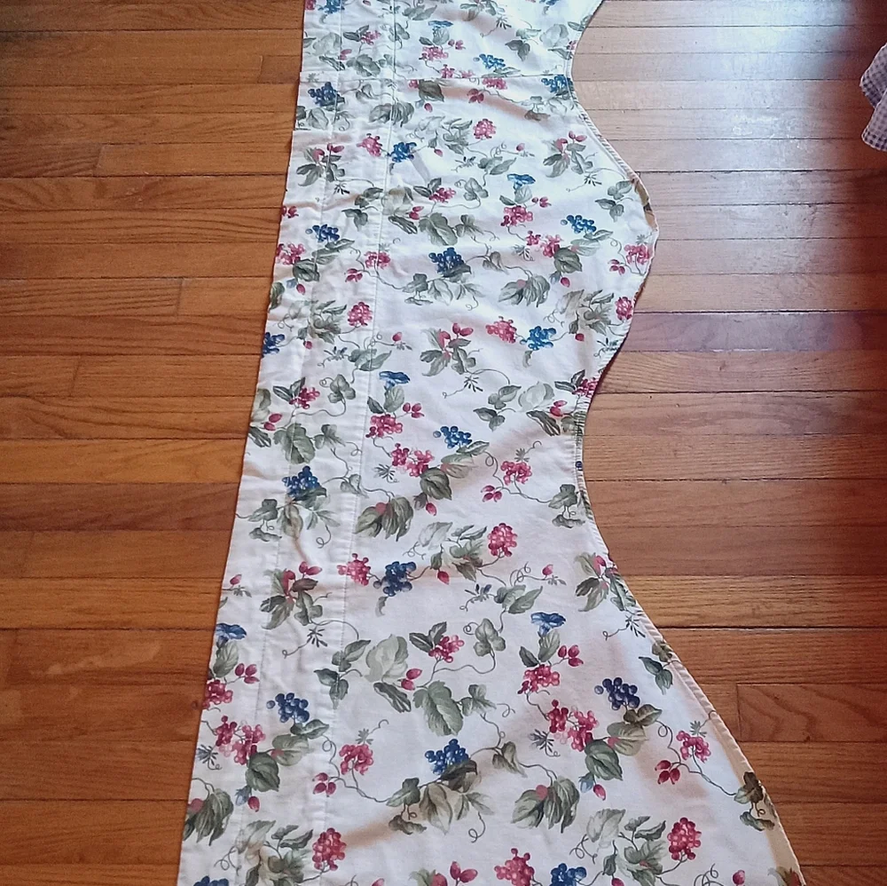VTG Waverly Orchard Trail LINED Valance Grape Vine Berries Cotton 75